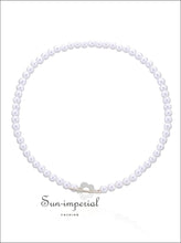 Beaded Flower Choker Necklace - Sun Imperial product photo 11