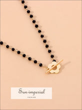 Beaded Flower Choker Necklace - Sun Imperial product photo 8