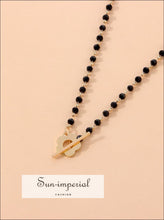 Beaded Flower Choker Necklace - Sun Imperial product photo 9
