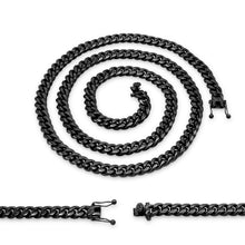 Black-Plated Stainless Steel Cuban Necklace - Sun Imperial product photo 2