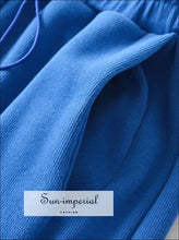 Cotton cargo jogger sweatpants with drawstring cuffs - Sun Imperial (photo 6)