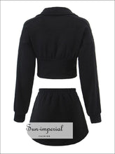 Cropped Sweatshirt and High-Waist Mini Skirt Set - Sun Imperial product photo 4