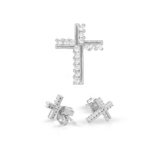 Cross CZ Stud Earrings — Style 2 - Sun Imperial product photo 5