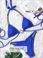 Embellished Halter Bikini Set - Sun Imperial product photo 1