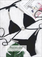 Embellished Halter Bikini Set - Sun Imperial product photo 3