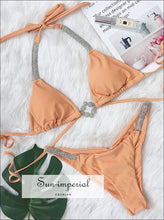 Embellished Halter Bikini Set - Sun Imperial product photo 4