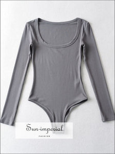 Sun-imperial Extra Square Neck Long Sleeved Bodysuit Sun-Imperial United States