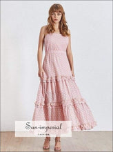 Fano Lace Ruffle Cami-Strap Maxi Dress - Sun Imperial product photo 6