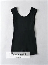 Fitted backless cap sleeve romper - Sun Imperial (photo 4)