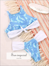 Floral High-Neck Sport-Top Bikini Set - Sun Imperial product photo 1