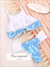 Floral High-Neck Sport-Top Bikini Set - Sun Imperial product photo 2