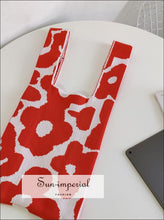Floral Knit Tote Bag - Sun Imperial product photo 6