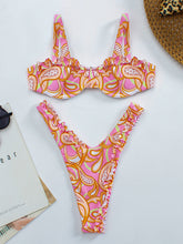 Floral Ruffle String Bikini Set - Sun Imperial product photo 1