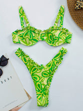 Floral Ruffle String Bikini Set - Sun Imperial product photo 2