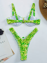 Floral Ruffle String Bikini Set - Sun Imperial product photo 3