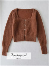 Fuzzy Cropped Cardigan - Sun Imperial product photo 11