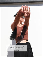 Fuzzy Cropped Cardigan - Sun Imperial product photo 7