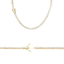 Gold-Tone Cubic Zirconia Tennis Necklace - Sun Imperial product photo 1