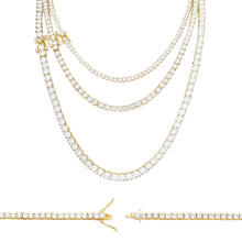 Gold-Tone Cubic Zirconia Tennis Necklace - Sun Imperial product photo 3