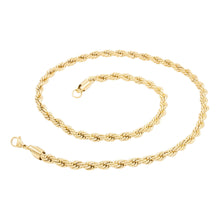 Gold-Tone Stainless Steel Rope-Chain Necklace - Sun Imperial product photo 2