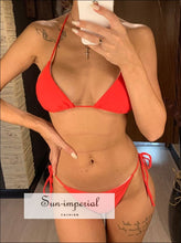 Halter-Tie Brazilian Bikini Set - Sun Imperial product photo 1
