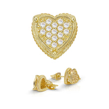 Heart CZ Stud Earrings — Style 1 - Sun Imperial product photo 1