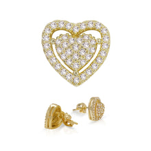 Heart CZ Stud Earrings — Style 2 - Sun Imperial product photo 1