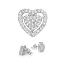 Heart CZ Stud Earrings — Style 2 - Sun Imperial product photo 5