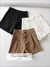 High-Waist Tailored A-Line Shorts - Sun Imperial product photo 5