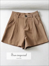 High-Waist Tailored A-Line Shorts - Sun Imperial product photo 7