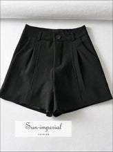 High-Waist Tailored A-Line Shorts - Sun Imperial product photo 9
