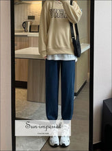 High-Waist Wide-Leg Jogger Sweatpants - Sun Imperial product photo 4