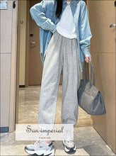 High-Waist Wide-Leg Jogger Sweatpants - Sun Imperial product photo 5
