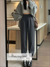 High-Waist Wide-Leg Jogger Sweatpants - Sun Imperial product photo 6