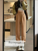 High-Waist Wide-Leg Jogger Sweatpants - Sun Imperial product photo 7