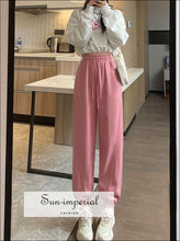 High-Waist Wide-Leg Jogger Sweatpants - Sun Imperial product photo 8