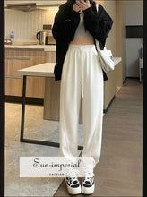 High-Waist Wide-Leg Jogger Sweatpants - Sun Imperial product photo 9
