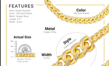 Men's 14K Gold-Filled Cuban Link Bracelet - Sun Imperial product photo 10