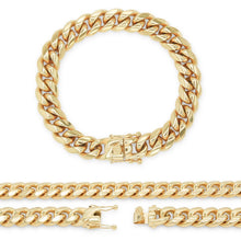 Men's 14K Gold-Plated Steel Cuban Bracelet - Sun Imperial product photo 10