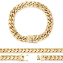 Men's 14K Gold-Plated Steel Cuban Bracelet - Sun Imperial product photo 11
