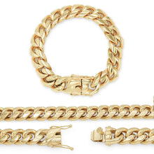 Men's 14K Gold-Plated Steel Cuban Bracelet - Sun Imperial product photo 16