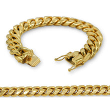 Men's 18K Gold-Plated Steel Cuban Bracelet - Sun Imperial product photo 10