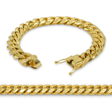 Men's 18K Gold-Plated Steel Cuban Bracelet - Sun Imperial product photo 11