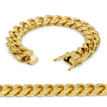 Men's 18K Gold-Plated Steel Cuban Bracelet - Sun Imperial product photo 15