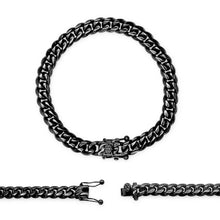 Men's Black Stainless Steel Cuban Bracelet - Sun Imperial product photo 4