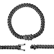 Men's Black Stainless Steel Cuban Bracelet - Sun Imperial product photo 5