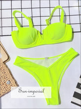 Neon Ribbed Underwire Bikini Set - Sun Imperial product photo 3