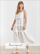 Nova White Lace Bow-Tie Midi Dress - Sun Imperial product photo 10