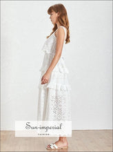 Nova White Lace Bow-Tie Midi Dress - Sun Imperial product photo 8