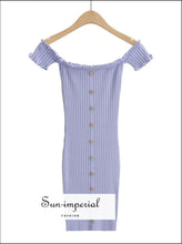 Off-Shoulder Ribbed Lettuce-Trim Mini Dress - Sun Imperial product photo 11